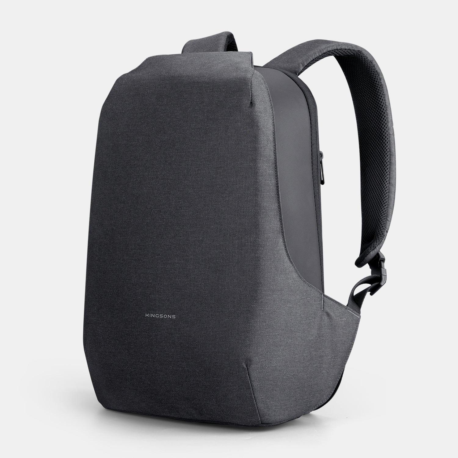 Kingsons backpack anti theft travel business Backpack deep gray - KS3233W-A