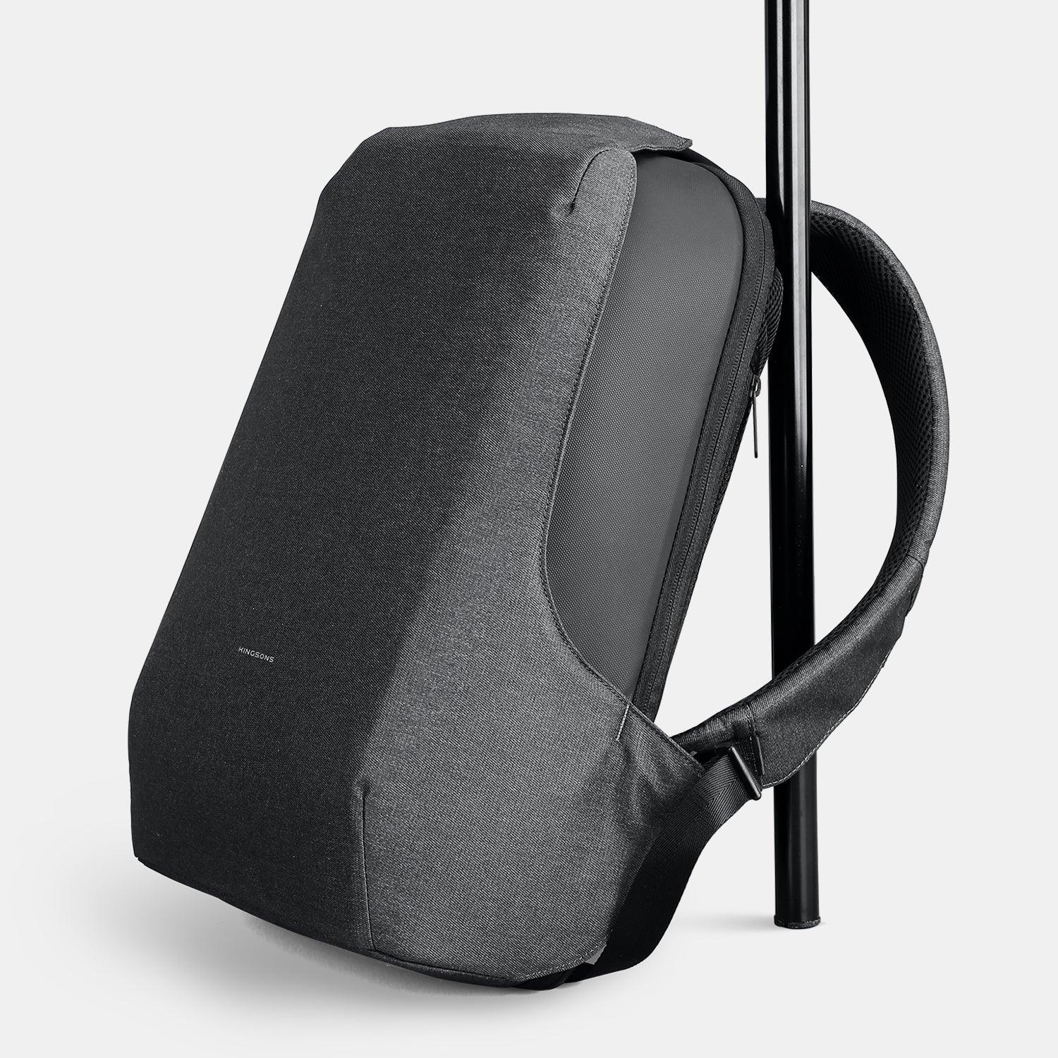 Kingsons backpack KS3233W-A featuring the shoulder strap adjustment buckle and exclusive mortise lock