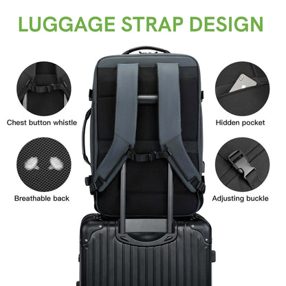 Kingsons 45L Large Capacity Travel Backpack Expand Size- ks3264-B