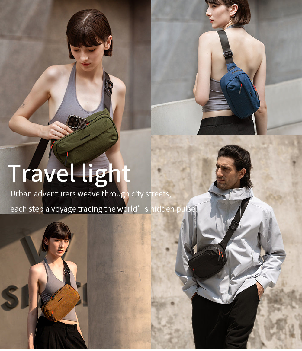 Kingsons Large Capacity Waterproof Sling Bag For Business Travel Crossbody Bag For Hiking - KS25056
