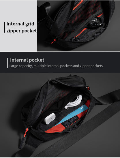 Kingsons Large Capacity Waterproof Sling Bag For Business Travel Crossbody Bag For Hiking - KS25056