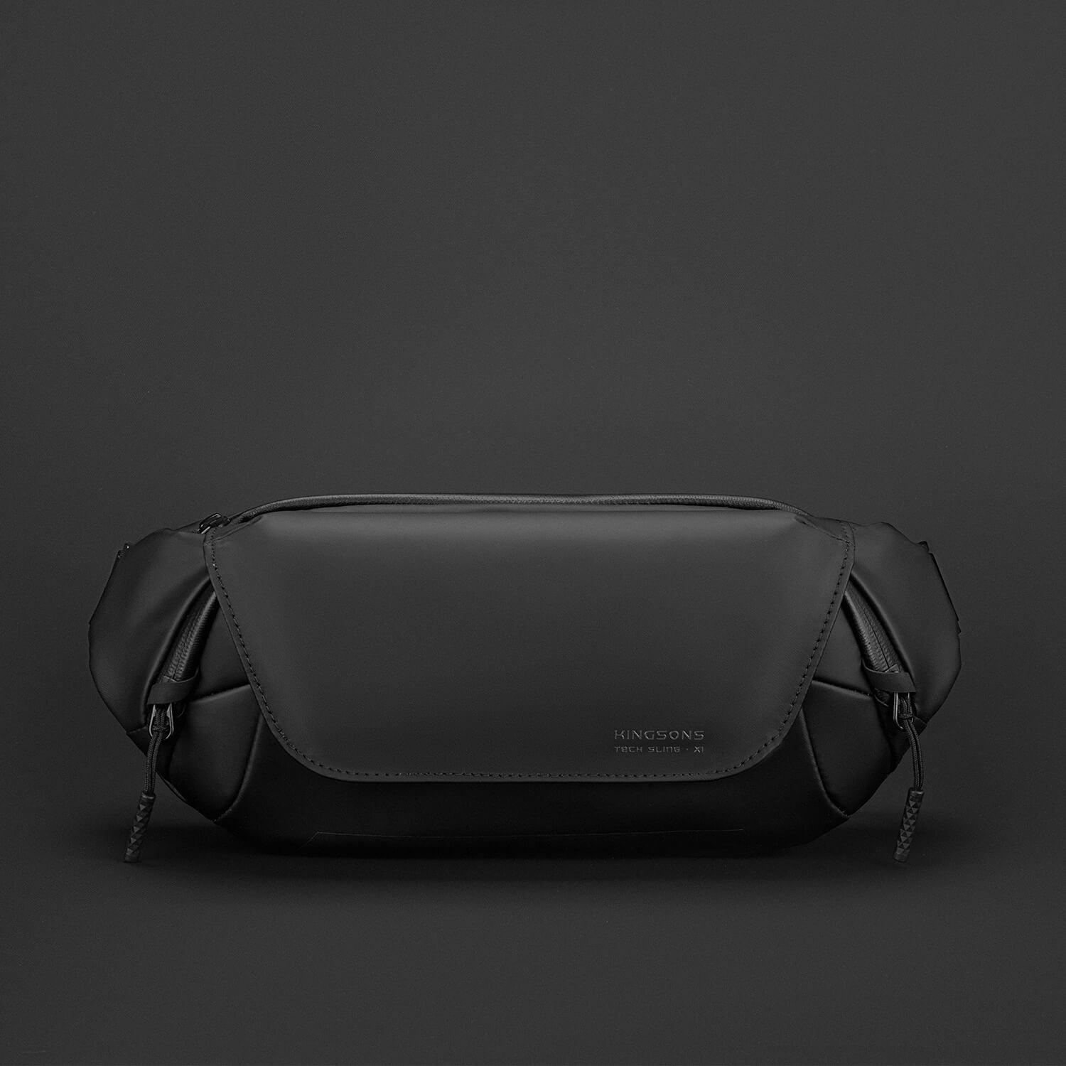 Kingsons tech sling bag ks3249w black