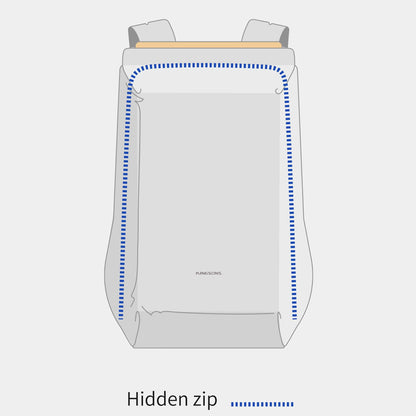 Kingsons Anti-theft travel Backpack - KS3207W hidden zipper design
