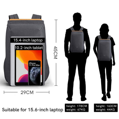 Kingsons anti-theft travel backpack size ： 29cmx45cm suit for 15.6inch laptop and 10.2 inch tablet